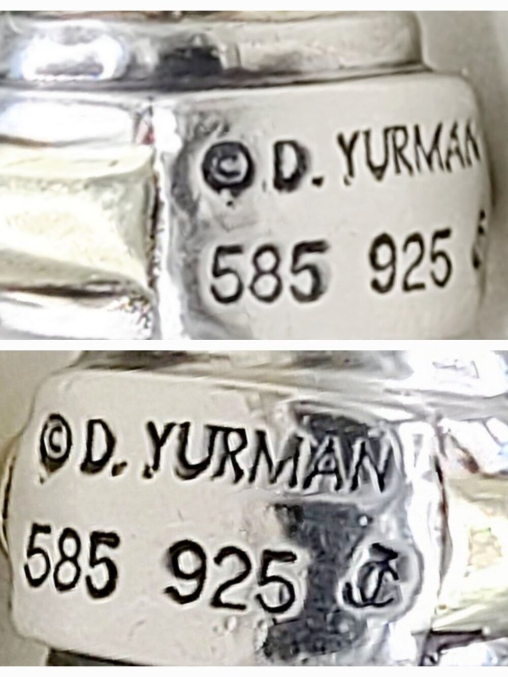 David Yurman Classic Cable Bracelet w/ 14K Yellow Gold - 7mm - Size Medium - Picture 8 of 9